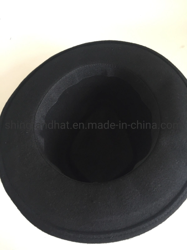 100% Wool Wide Brim Fedora Felt Panama Hat for Women