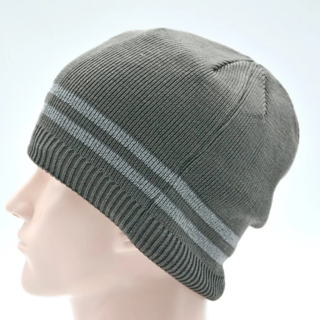 Custom Unisex Winter Fashion Outdoor Warm Fashionable Knitted Slouchy Waterproof Beanies Hat